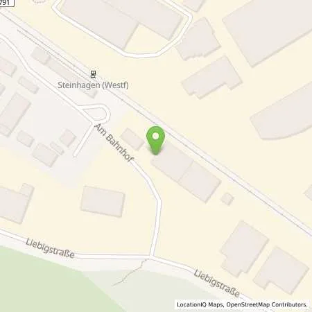 Standortübersicht der Tankstelle Raiffeisen Halle in 33803 Steinhagen