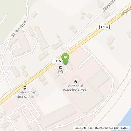Standortübersicht der Tankstelle bft-Tankstelle Wedding e.K. in 51766 Engelskirchen