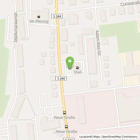 Standortübersicht der Tankstelle Shell Chemnitz Jagdschänkenstr. 17 in 09117 Chemnitz