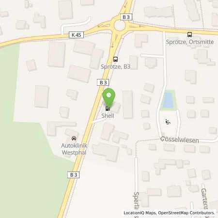 Standortübersicht der Tankstelle Shell Buchholz Hannoversche Str. 1 in 21244 Buchholz