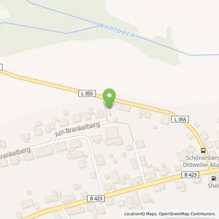 Standortübersicht der Tankstelle Shell Schönenberg Saarbrücker Str. 120 in 66901 Schönenberg