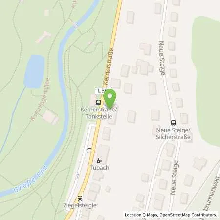 Standortübersicht der Tankstelle Bad Wildbad (75323), Kernerstrasse 127 in 75323 Bad Wildbad