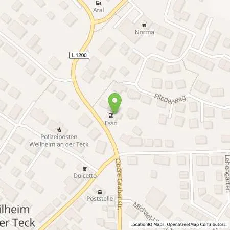 Standortübersicht der Tankstelle Esso Tankstelle in 73235 WEILHEIM