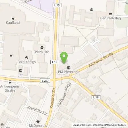 Standortübersicht der Tankstelle ERKELENZ, KREFELDERSTR in 41812 Erkelenz