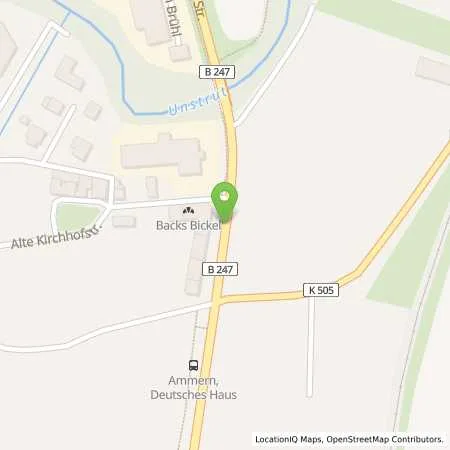 Standortübersicht der Tankstelle Honsel TS Mühlh.1 in 99974 Mühlhausen