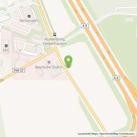 Standortübersicht der Tankstelle SCHWEITENKIRCHEN - OBERTHANN NR. 9 in 85301 Schweitenkirchen