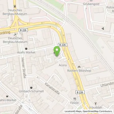 Standortübersicht der Tankstelle SB Bochum Nordring 40 in 44787 Bochum