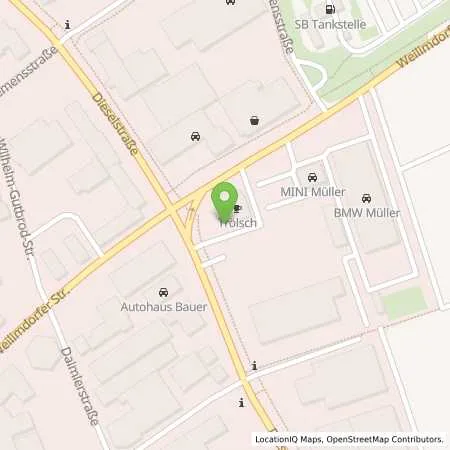 Standortübersicht der Tankstelle Supermarkt-Tankstelle GERLINGEN WEILIMDORFER STR. 91 in 70839 GERLINGEN