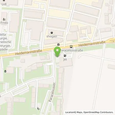 Standortübersicht der Tankstelle JET MUENCHEN HEIDEMANNSTR. 40 in 80939 MUENCHEN