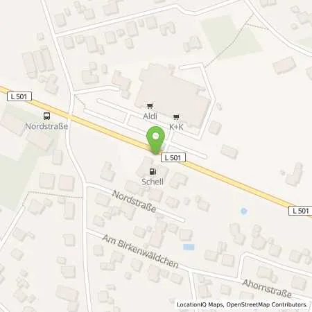 Standortübersicht der Tankstelle JET IBBENBUEREN RHEINER STRASSE 63 in 49477 IBBENBUEREN