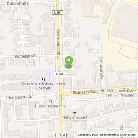 Standortübersicht der Tankstelle Shell Uebach-Palenberg Roermonder Str. 35-37 in 52531 Uebach (Palenberg)