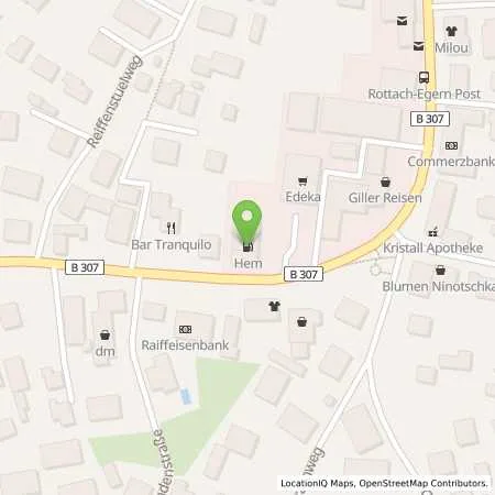 Standortübersicht der Tankstelle Rottach-Egern, Südliche Hauptstr. 8 in 83700 Rottach-egern