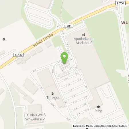 Standortübersicht der Tankstelle Markttankstelle in 58256 Ennepetal