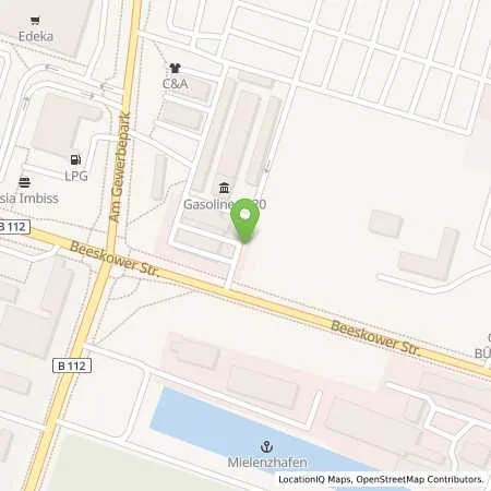 Standortübersicht der Tankstelle Sb Eisenhüttenstadt Beeskowerstr. 36 in 15890 Eisenhüttenstadt