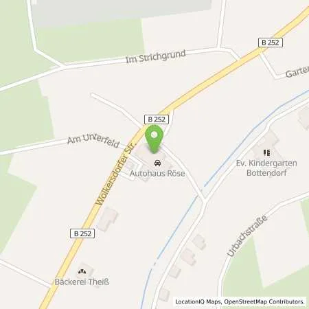 Standortübersicht der Tankstelle Autohaus Röse GbR in 35099 Burgwald