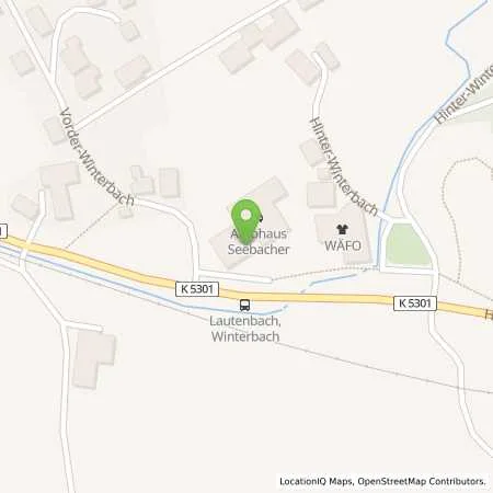 Standortübersicht der Tankstelle Autohaus Seebacher GmbH in 77794 Lautenbach
