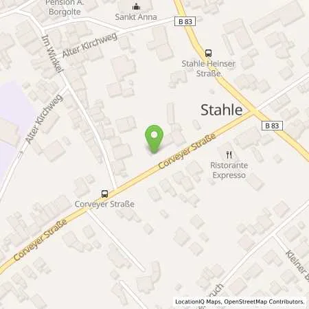 Standortübersicht der Tankstelle Esso Tankstelle in 37671 HOEXTER