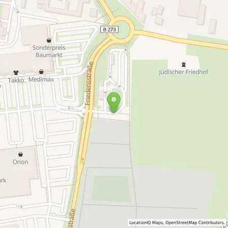 Standortübersicht der Tankstelle Supermarkt-Tankstelle ORANIENBURG FRIEDENSSTR. 3 in 16515 ORANIENBURG