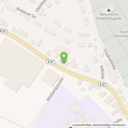 Standortübersicht der Tankstelle Eissing Tankstelle Nordhorner Straße in 48465 Schüttorf