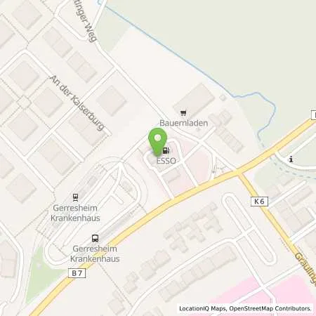 Standortübersicht der Tankstelle Esso Tankstelle in 40629 DUESSELDORF
