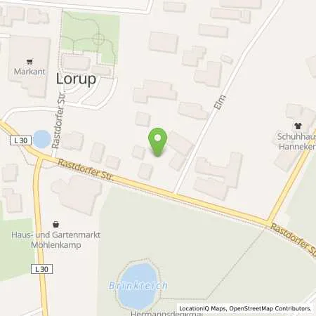 Standortübersicht der Tankstelle Freie Tankstelle Krull in 26901 Lorup