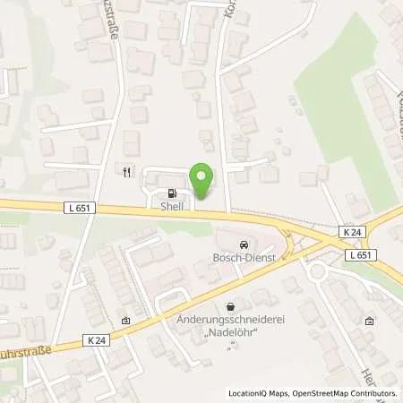 Standortübersicht der Tankstelle Shell Bochum Zeppelindamm 8 in 44869 Bochum