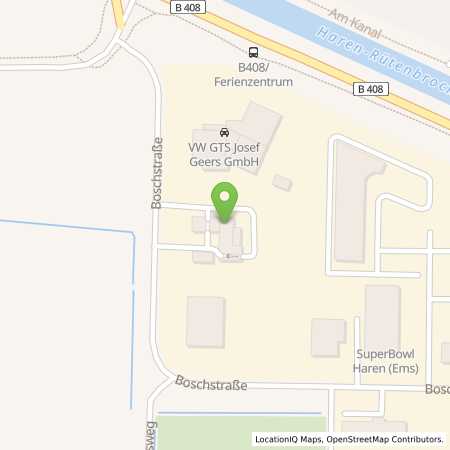 Standortübersicht der Benzin-Super-Diesel Tankstelle: G.T.S Josef Geers GmbH in 49733, Haren/Ems