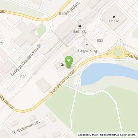 Standortübersicht der Tankstelle Aral Tankstelle in 83646 Bad Tölz