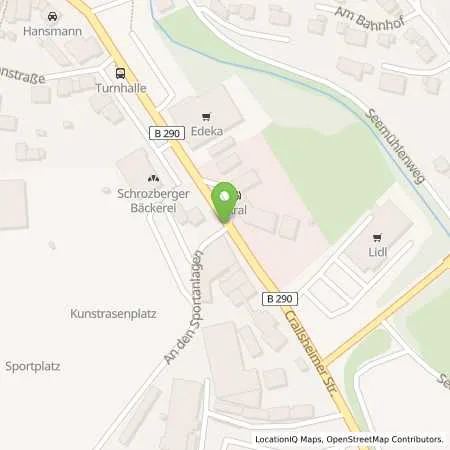 Standortübersicht der Tankstelle Aral Tankstelle in 74585 Rot am See