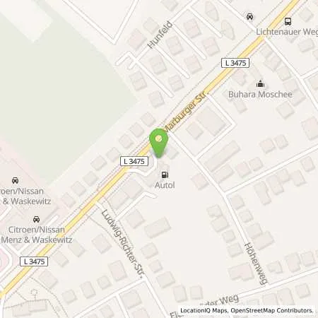 Standortübersicht der Tankstelle Cartank24 in 35396 Gießen