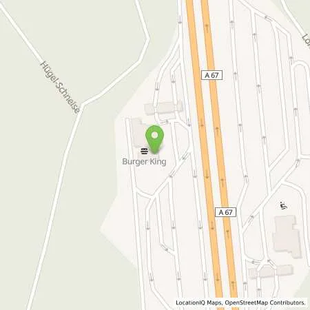 Standortübersicht der Tankstelle TOTAL LORSCH in 64653 LORSCH