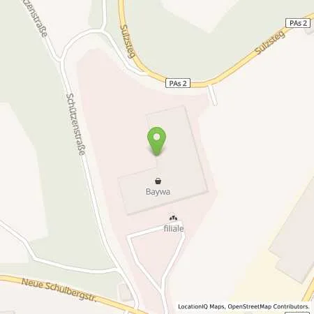 Standortübersicht der Tankstelle BayWa Tankstelle Passau-Grubweg in 94034 Passau (Grubweg)