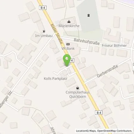 Standortübersicht der Tankstelle JET QUICKBORN KIELER STR. 87 in 25451 QUICKBORN