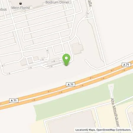 Standortübersicht der Tankstelle Globus Handelshof GmbH & Co. KG Betriebsstätte Erfurt-Mittelhausen in 99095 Erfurt (Mittelhausen)