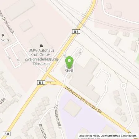Standortübersicht der Tankstelle Shell Dinslaken Wilhelm-Lantermann-Str. 106 in 46535 Dinslaken