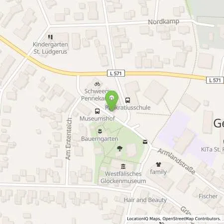 Standortübersicht der Tankstelle H. Schweers Inh. R. Pennekamp in 48712 Gescher