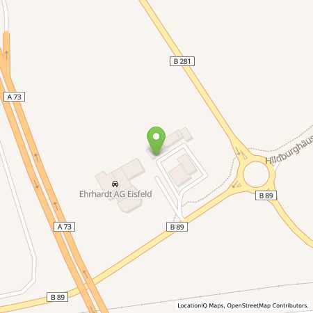 Standortübersicht der Benzin-Super-Diesel Tankstelle: Auto-Service Bischoff GmbH in 98673, Eisfeld