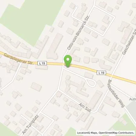 Standortübersicht der Tankstelle Matthias Leitloff in 38486 Klötze