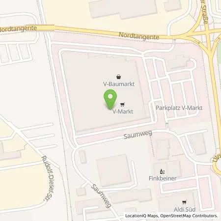Standortübersicht der Tankstelle V-Markt Illertissen in 89257 Illertissen