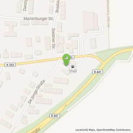 Standortübersicht der Tankstelle Shell Wunstorf Hannoversche Str. 18 in 31515 Wunstorf
