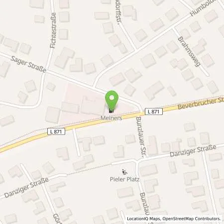 Standortübersicht der Tankstelle Tankstelle Autohaus Meiners in 49681 Garrel