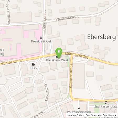 Standortübersicht der Benzin-Super-Diesel Tankstelle: Esso Tankstelle in 85560, EBERSBERG