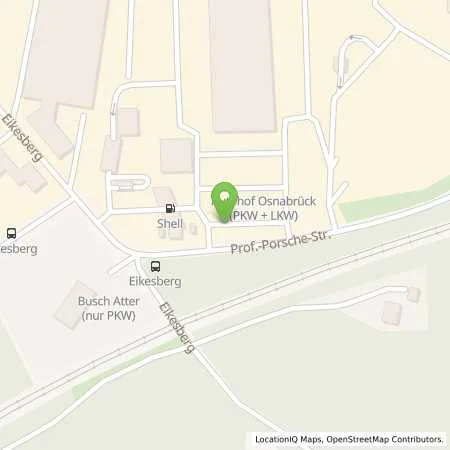 Standortübersicht der Tankstelle Shell Osnabrueck Professor-Porsche-Str. in 49076 Osnabrueck