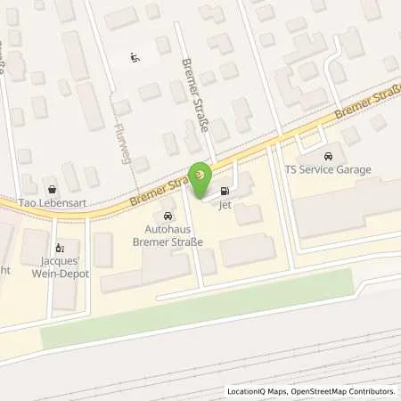 Standortübersicht der Tankstelle JET BUCHHOLZ BREMER STR. 38 in 21244 BUCHHOLZ