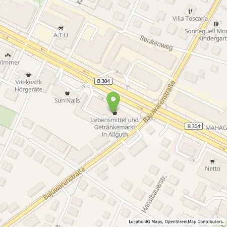 Standortübersicht der Tankstelle ALLGUTH GmbH c/o Marco Stachowiak in 81825 München