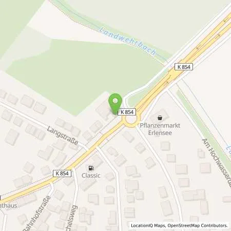 Standortübersicht der Tankstelle bft-Tankstelle, Erlensee in 63526 Erlensee