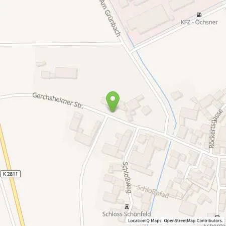 Standortübersicht der Tankstelle Anneliese Schäfer in 97950 Großrinderfeld