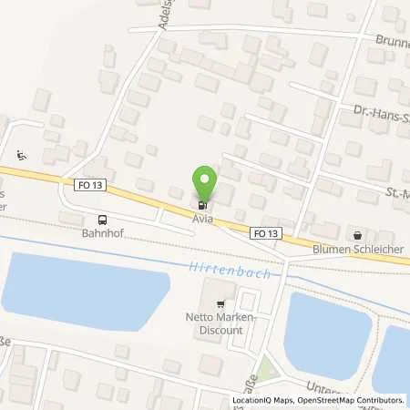 Standortübersicht der Tankstelle AVIA Tankstelle in 91336 Heroldsbach