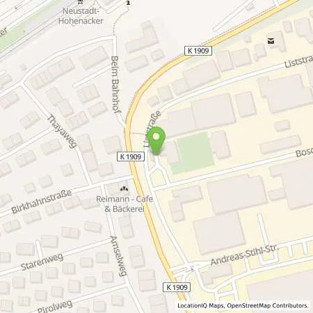 Standortübersicht der Tankstelle AVIA Tankstelle in 71336 Waiblingen (Neustadt)