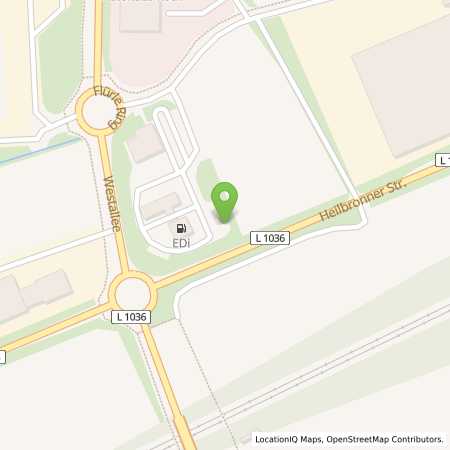 Standortübersicht der Benzin-Super-Diesel Tankstelle: ED-Tankpunkt 1 in 74613, Öhringen